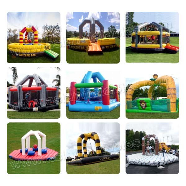 Funny PVC Inflatable Demolition Games Fire Retard ,Inflatable Wrecking Ball For Team