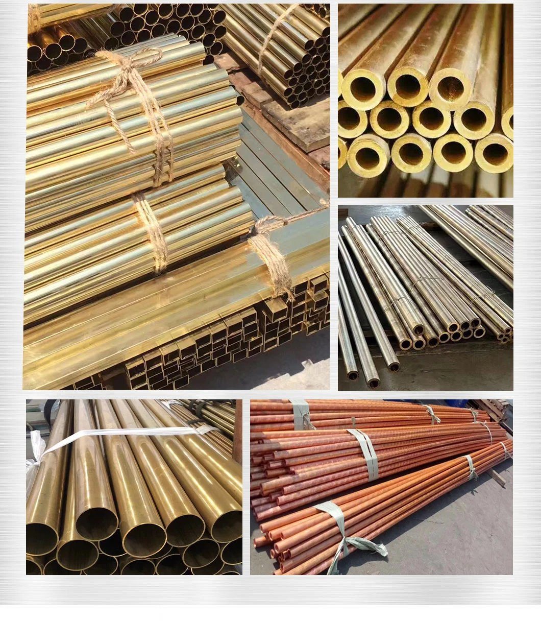 Precision Cutting C51980 C5191 Cusn6 Brass Capillary Gas and Water Straight Copper Pipe