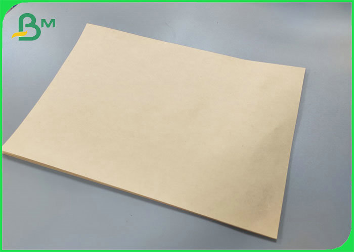 FDA Approved 80sm 120gsm Unbleached Kraft Paper Bamboo Pulp Food Packaging Paper
