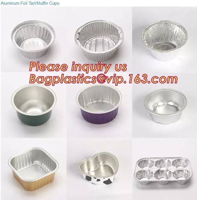 Rectangle Shaped Disposable Aluminum Foil Pan Take-Out Food Containers With Aluminum Lids/Without Lid 14