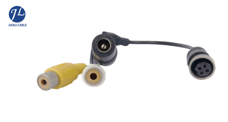 Customized Bnc Rca Cable And Dc Video Power Plug For Cctv Camera System