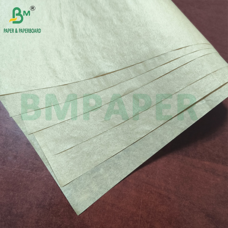 40gsm Grade 7 Greaseproof Paper Rolls and Sheets Brown Color For Food Packaging Use