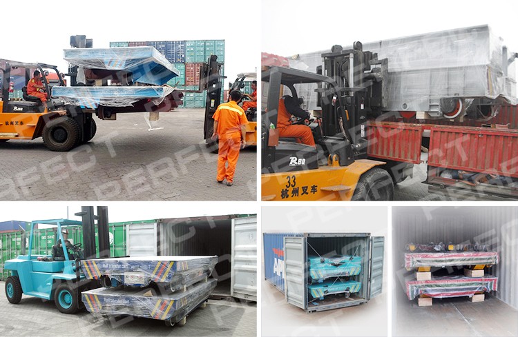 cable drum powered industrial transfer trolley for port yard handling