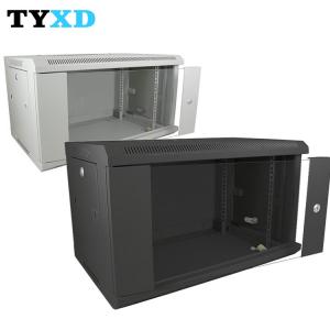 6u 9u Network Rack Cabinet Wall Mounted With Lockable Glass Front