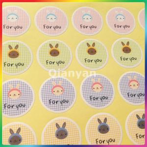 China round label sticker / adhesive label for envelope seal on sale 