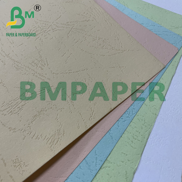 160g 180g Thick Colour Bristol Embossed Leather Grain Cover Cardboard Paper