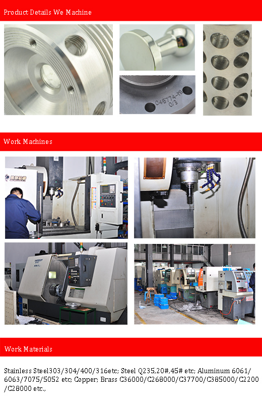 China Manufacture Aluminum Machining Part