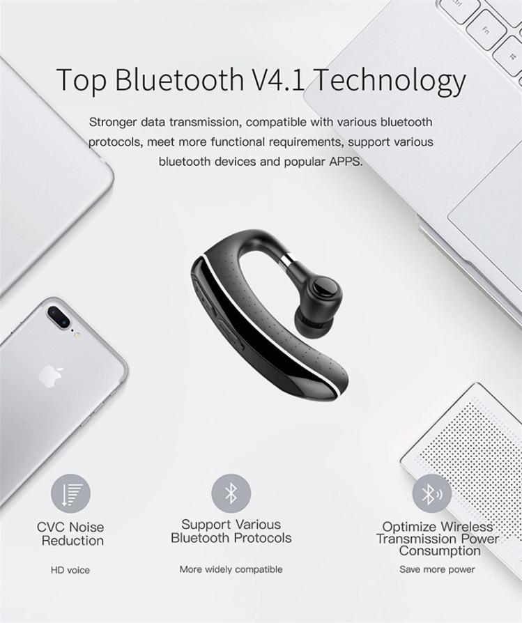 S1 Original Handsfree Business Wireless Earphones Bluetooth with Mic Voice Control Ipx7 Waterproof Earphone for Phones