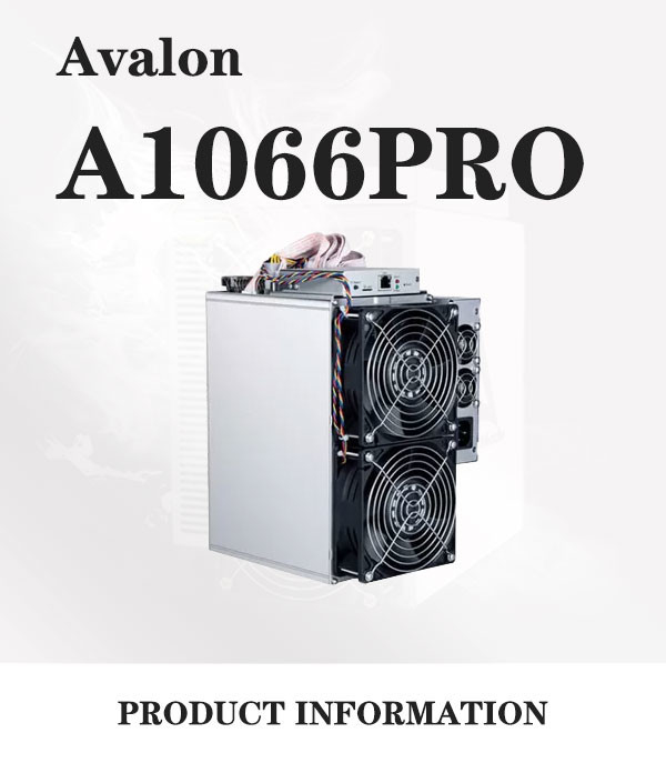 3300W Canaan Avalon A1066 Pro 55th Ethernet SHA 256 Algorithm 0