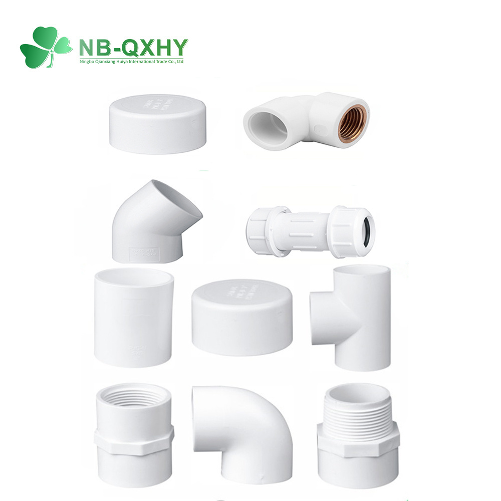 White Plastic PVC UPVC Sch40 Sch80 End Cap for Water Supply Pipe Fitting System