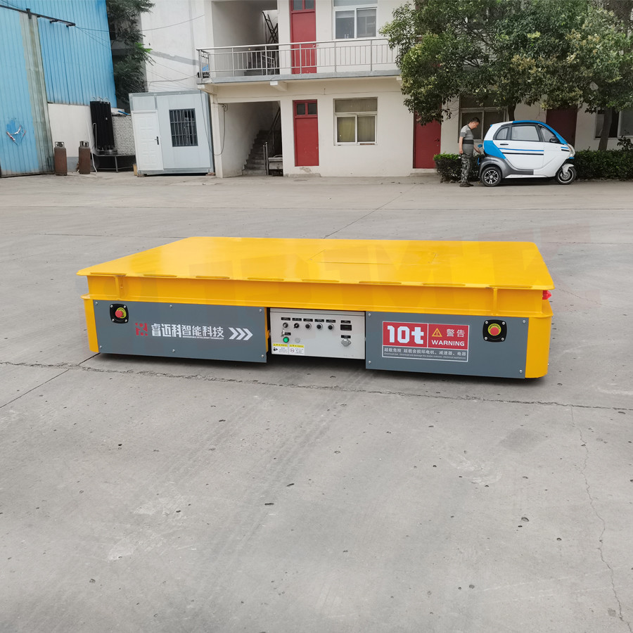 10 tons battery steel plate trackless transfer cart