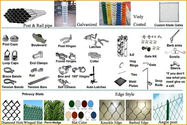 accessories of chain link fence