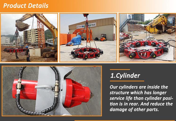 Hydraulic Round Pile Breaker/Cutter for Round Concrete Piles