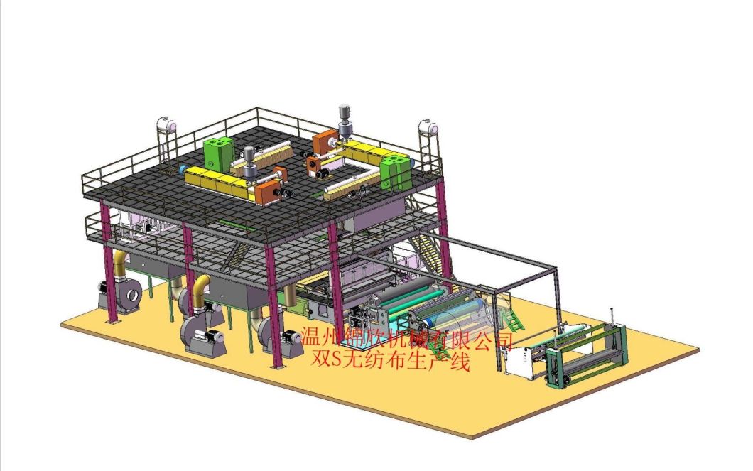 New Non Woven Textile Weaving Machinery with CE, ISO9001: 2000 Ss Type Melt Blown Weaving Production Lines for Face Mask