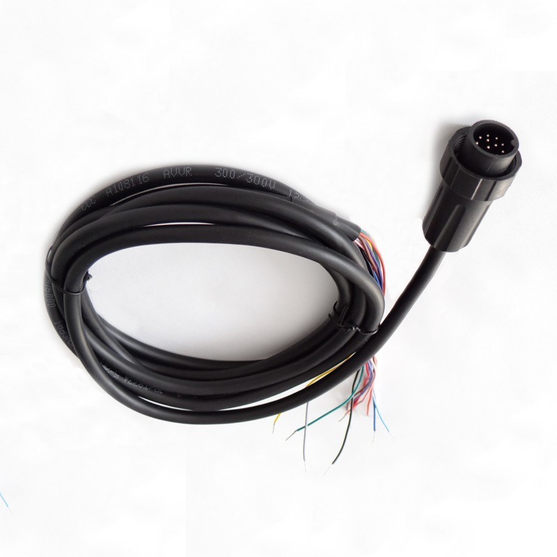 Cable Assembly Manufacture Automotive Wire Harness 9 Cores Mini DIN 9 Pin MD 9 Pin Male Connector with Free Cable