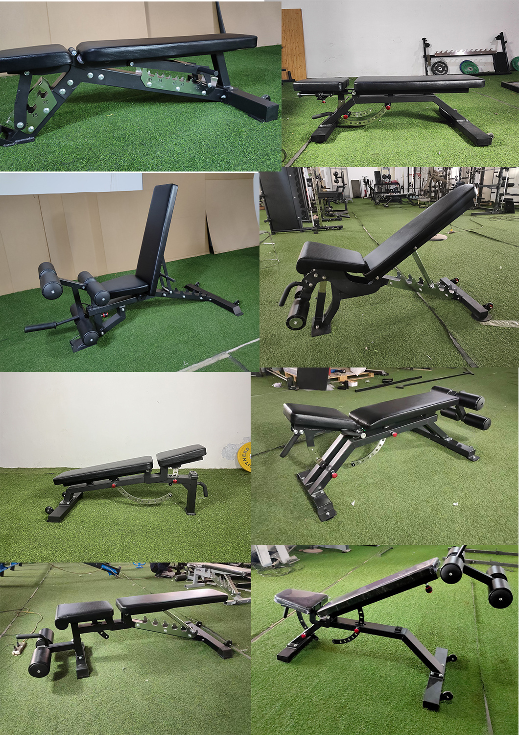 2023 High-End Gym Fitness Multi-Function Adjustable Dumbbell Chair Kt004