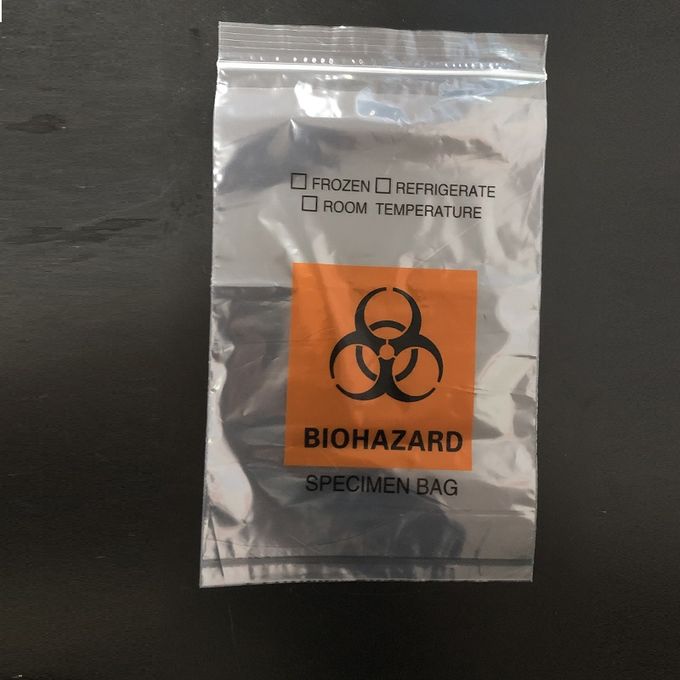 6*9 LDPE k Pathology transport envelope medical lab biodegradable biohazard trash collection specimen bag with pouch