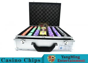 China La rayure a adapté au jeu de puces de tisonnier de casino, 12g le tisonnier Chip Sets With Denominations on sale 