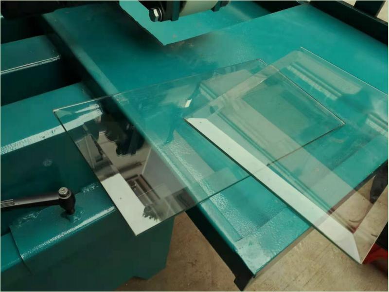 Portable Toughened Round Glass Edge Polishing Machine Mirror Straight Line Edging Beveling Processing Machine