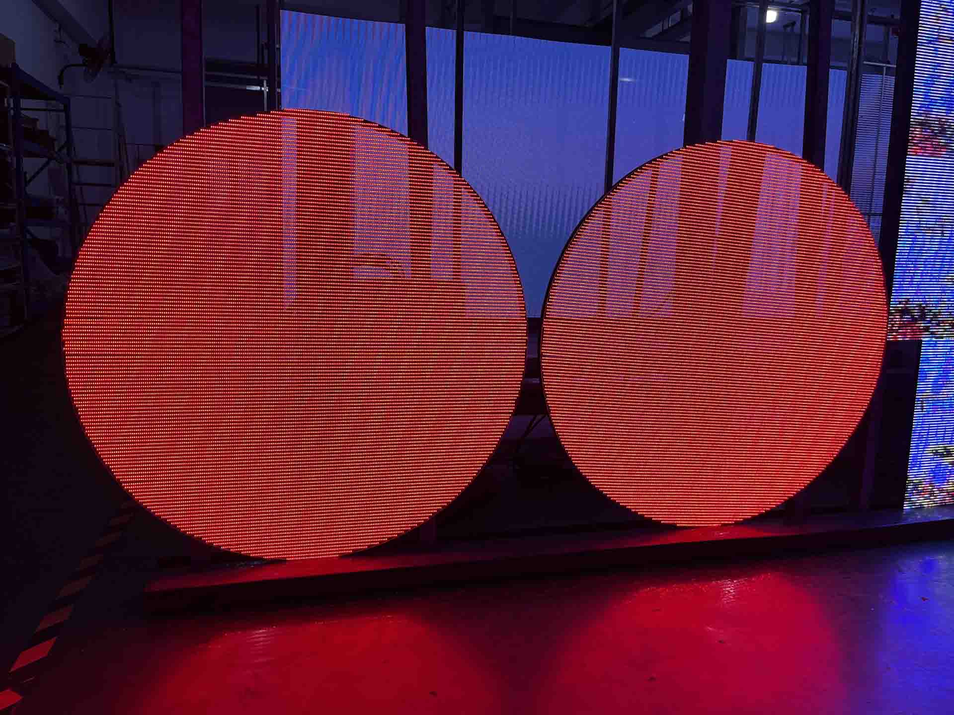 circle led transparent display