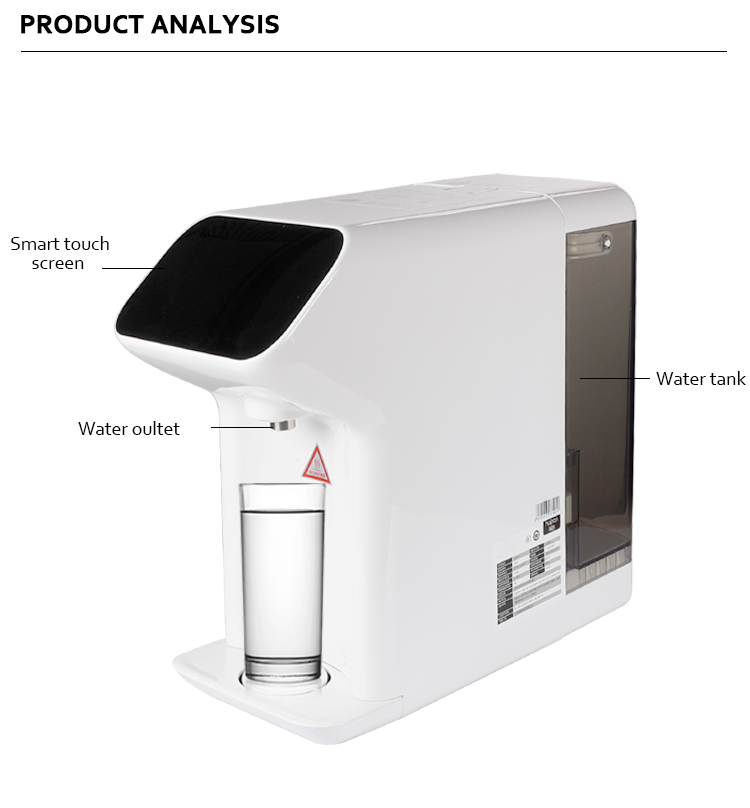 Electric 5L water tank Korean instant hot water dispenser touch screen reverse osmosis water dispenser