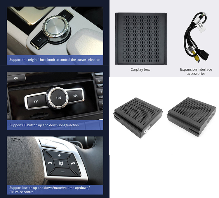 Car Video Interface For Mercedes Benz NTG4.5 System BECKER Navigation Support Wireless Carplay
