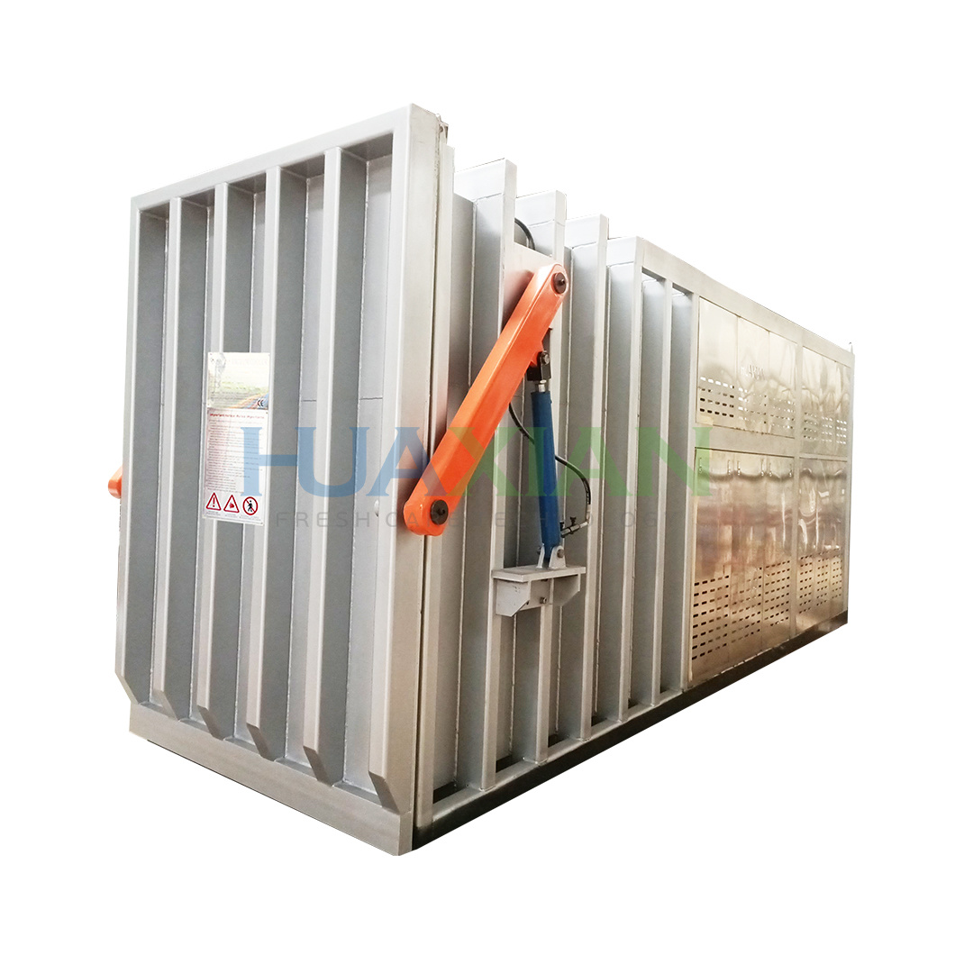 2 Pallet Auto Operation 15~30 Minutes Remove Spinach Field Heat Vegetable Fast Cooling Machine