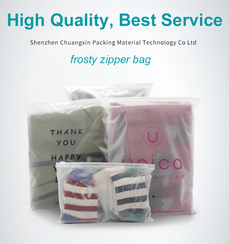 Custom plastic bags Custom logo packaging clothes with Offset Printing