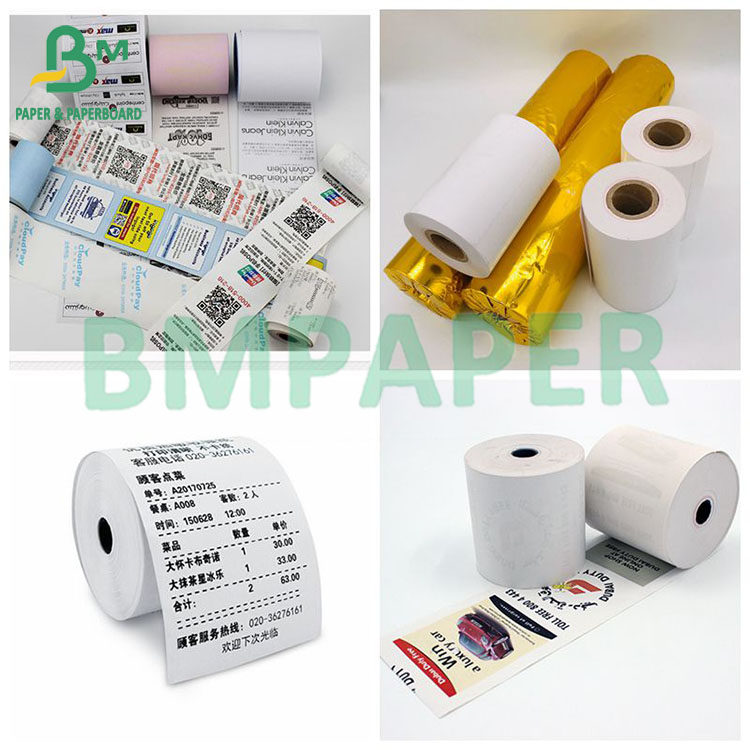 80mm Roll Diameter 48gsm 55gsm Thermal Paper Roll For Movie Ticket
