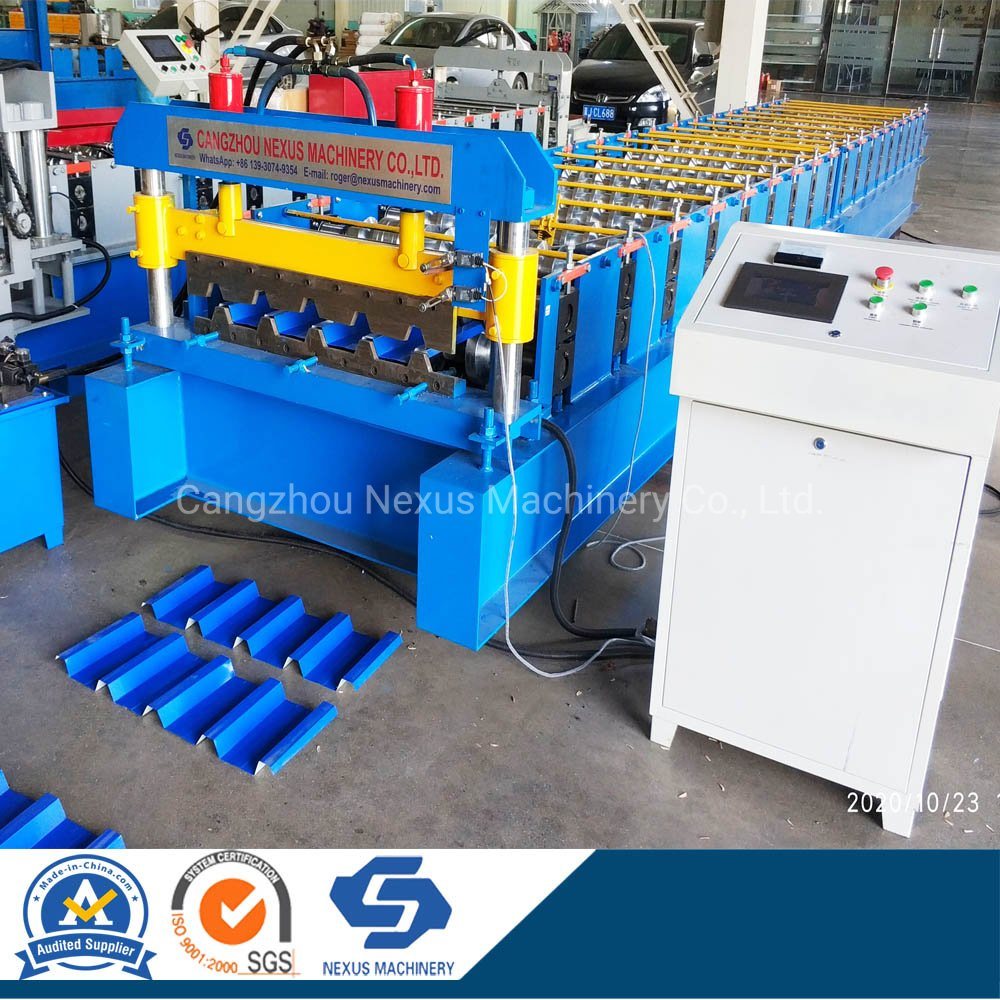 Ibr Chromadek Sheet Roll Forming Machine Qtile Roof Cranking Production Line