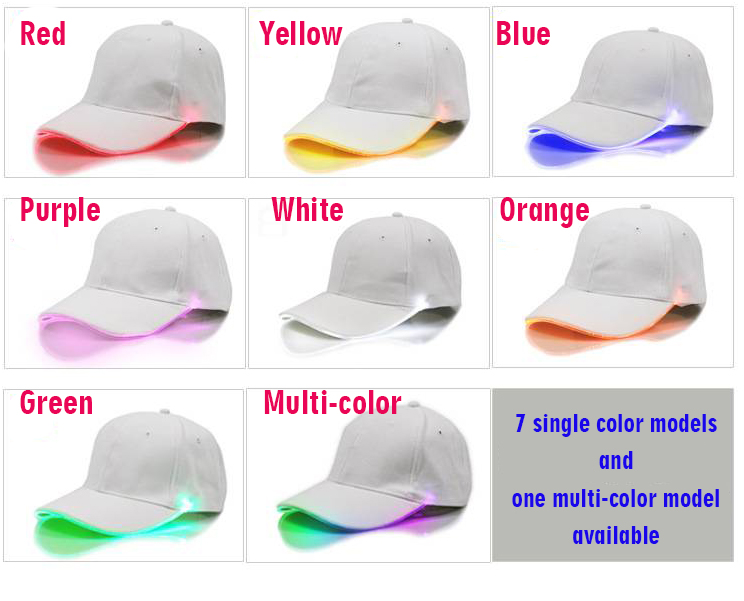 led hat,USB led hat,led glow hat,led flash hat,rechargeable led hat, led baseball hat