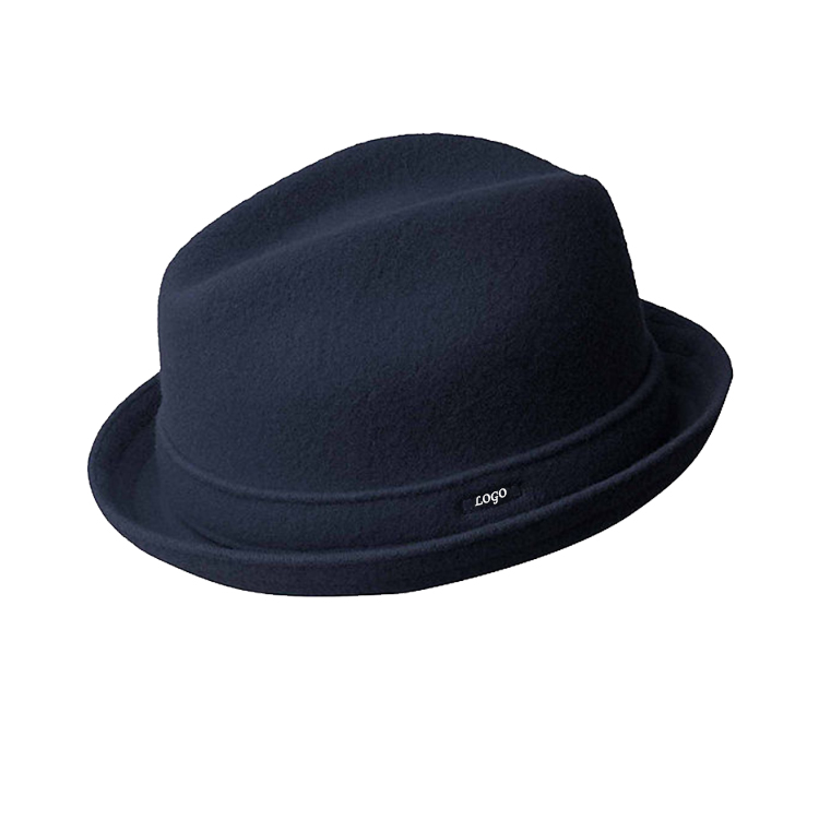 Wool Player Fedora hat , Jazz Hat faux wool felt fedora For man
