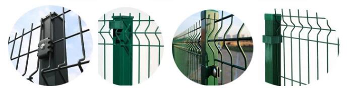 Post of 3d mesh fence