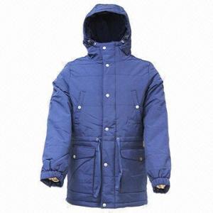 China Men's Capped Windbreaker/Winter Down Jacket/Coat with Hood, in Khaki  on sale 