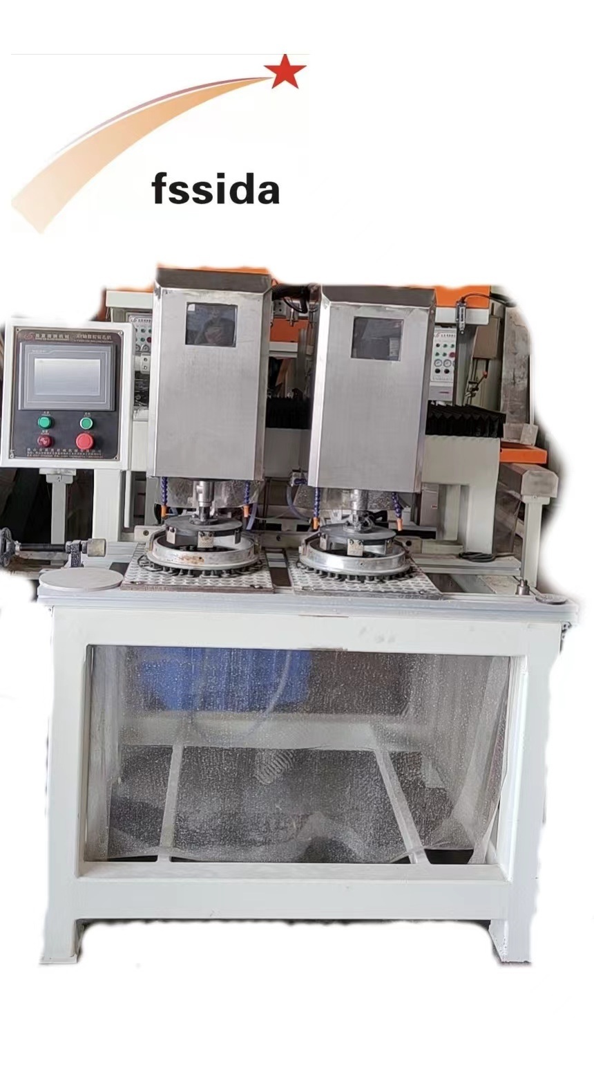 PLC Control Double Heads Glass Hole Drilling Machine for Gas Stoves Glass Drilling Machine