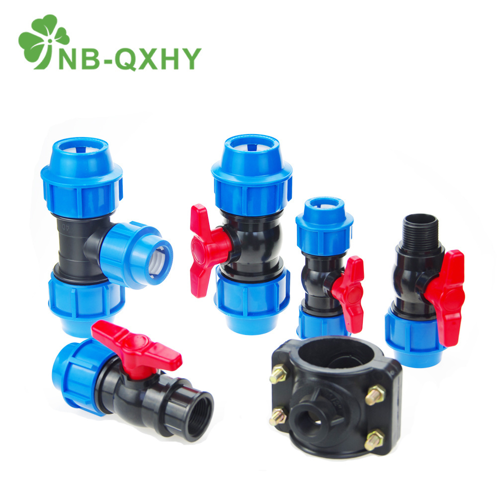 Dark Blue Pn16 Elbow Irrigation PP Compression Fittings for Water Supply