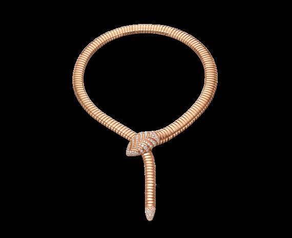 bulgari serpenti necklace rose gold