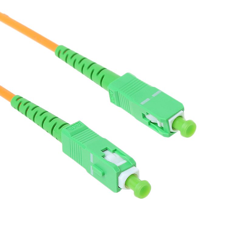 ELETECK SC APC-SC APC-SM 3mm Fiber Optic Jumper Cable Single Mode Extension Patch Cord