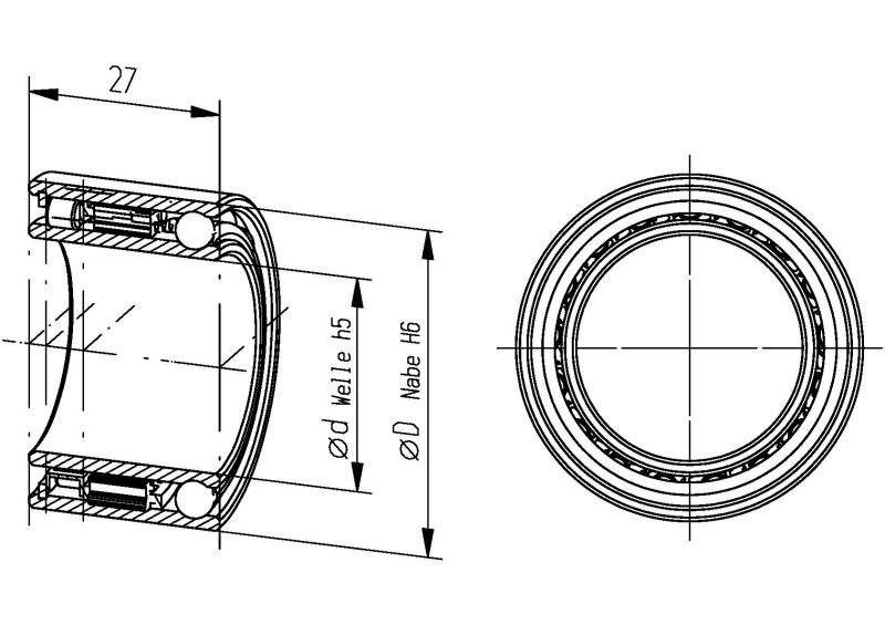 GMN Rachet bearing FP432,one direction bearing
