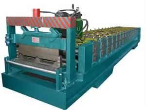 China Glazed / Wave Metal Sheet standing seam Double Roof Roll Forming Machine on sale 