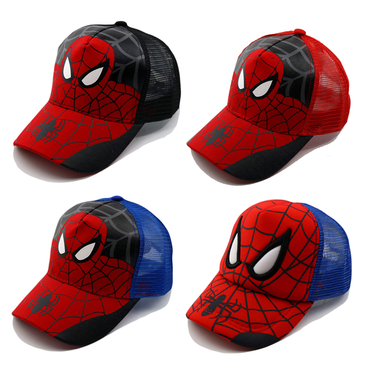 Spider-Man Cartoon LOGO printed baseball cap for children
