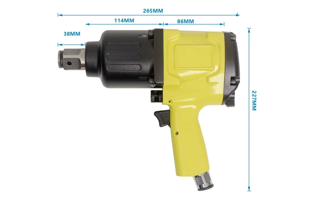 1 Inch Pneumatic Wrench Single Hammer Strike Structure Air Impact Wrench Air Tool Dismantling Tires and Repairing Cars