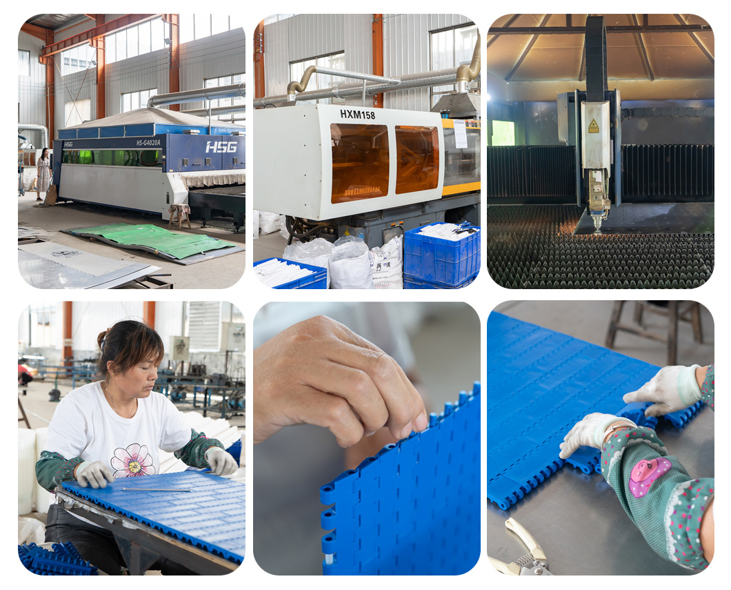 Plastic Chain Conveyor Belt for Food Packing Transfer