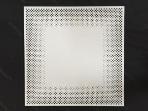 600 X 600 Fireproof Acoustic Aluminum Perforated Ceiling