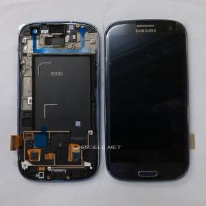 China Samsung Galaxy S3 i9300 LCD and digitizer assembly Blue and White color on sale 