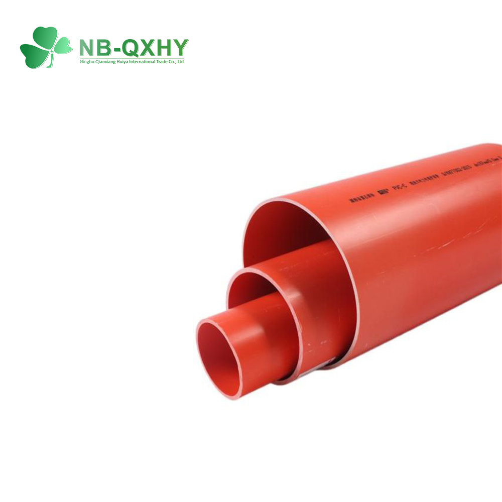 Cable Conduit PVC Electrical Tube Plastic Pipe Fitting Plumbing Pipe