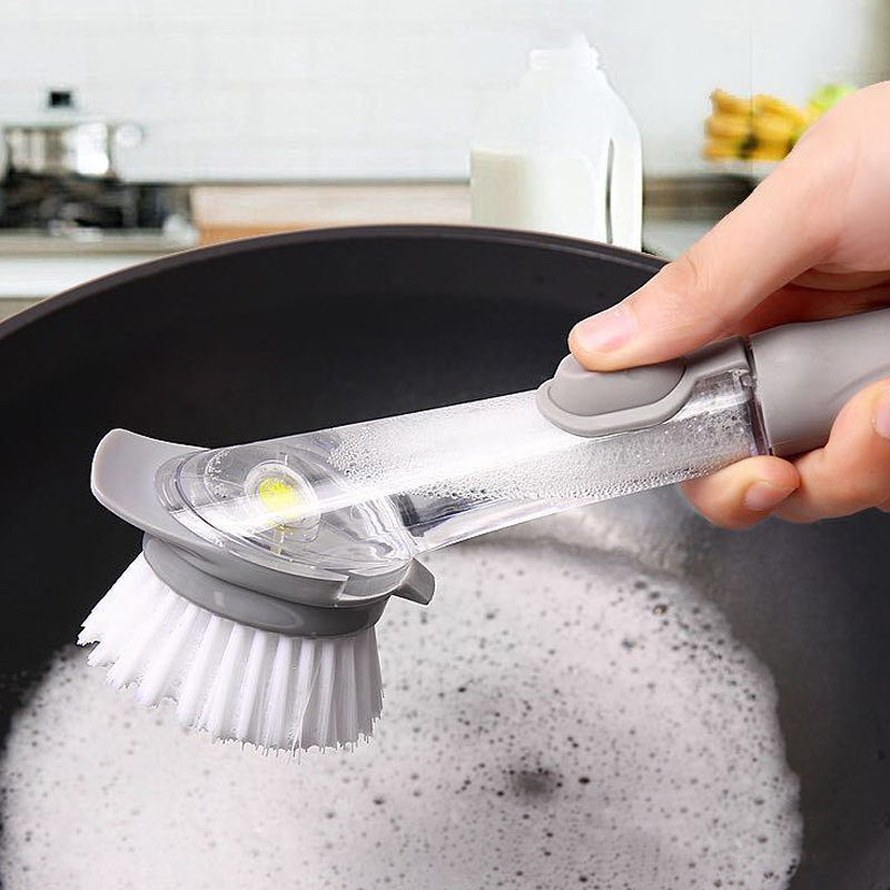 Dual purpose type cleaning brush,Kitchen Pot Cleaner Tool,Scrubber Dish Bowl Washing Sponge Kitchen Dish Washing Brush Pot Brush