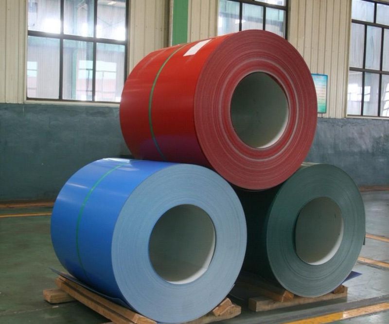 Corrugated Roofing Material PPGI Color Coated Steel Coil ASTM Prepainted Steel Coil