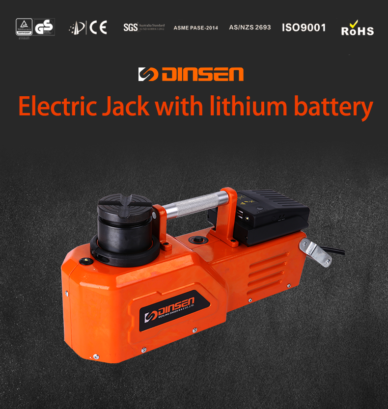 Short Lifting Time Portable 1 Years Warranty 10 ton 12 v portable electric car jack