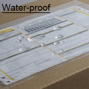9527 Product 7.5" x 5.5" Clear Adhesive Top Loading Packing List / Shipping Label Envelopes